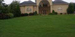 house after lawn care service